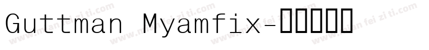 Guttman Myamfix字体转换